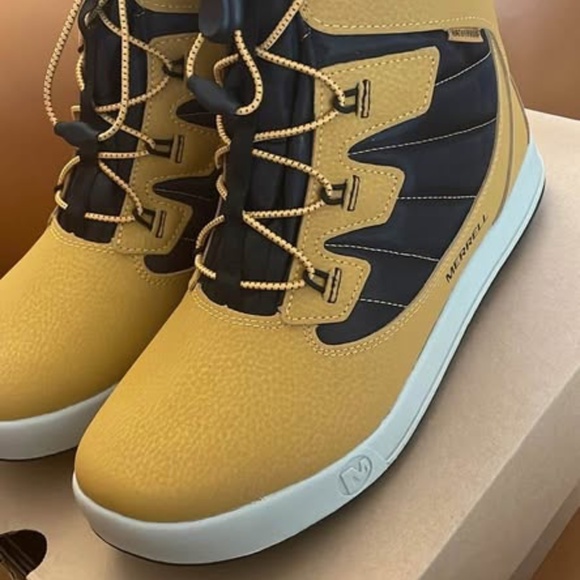 BRAND NEW boy girl youth merrell snow bank winter boots size 7Y (-32C) - Picture 8 of 9